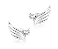 Wing Shaped Silver Stud Earring STS-5623